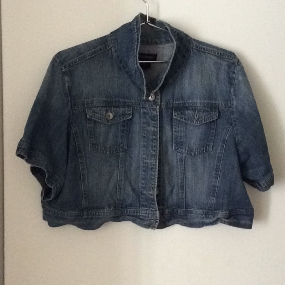 Ashley Stewart Denim Crop Jacket